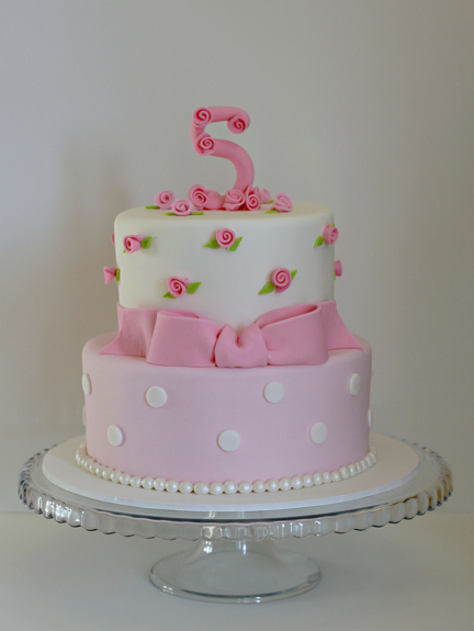 Girls 5th Birthday Cake