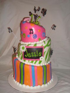 Girls Dance Birthday Cakes