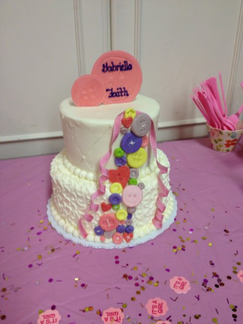 Gluten Free Baby Shower Cake