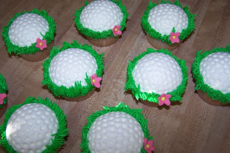 Golf Ball Cupcakes