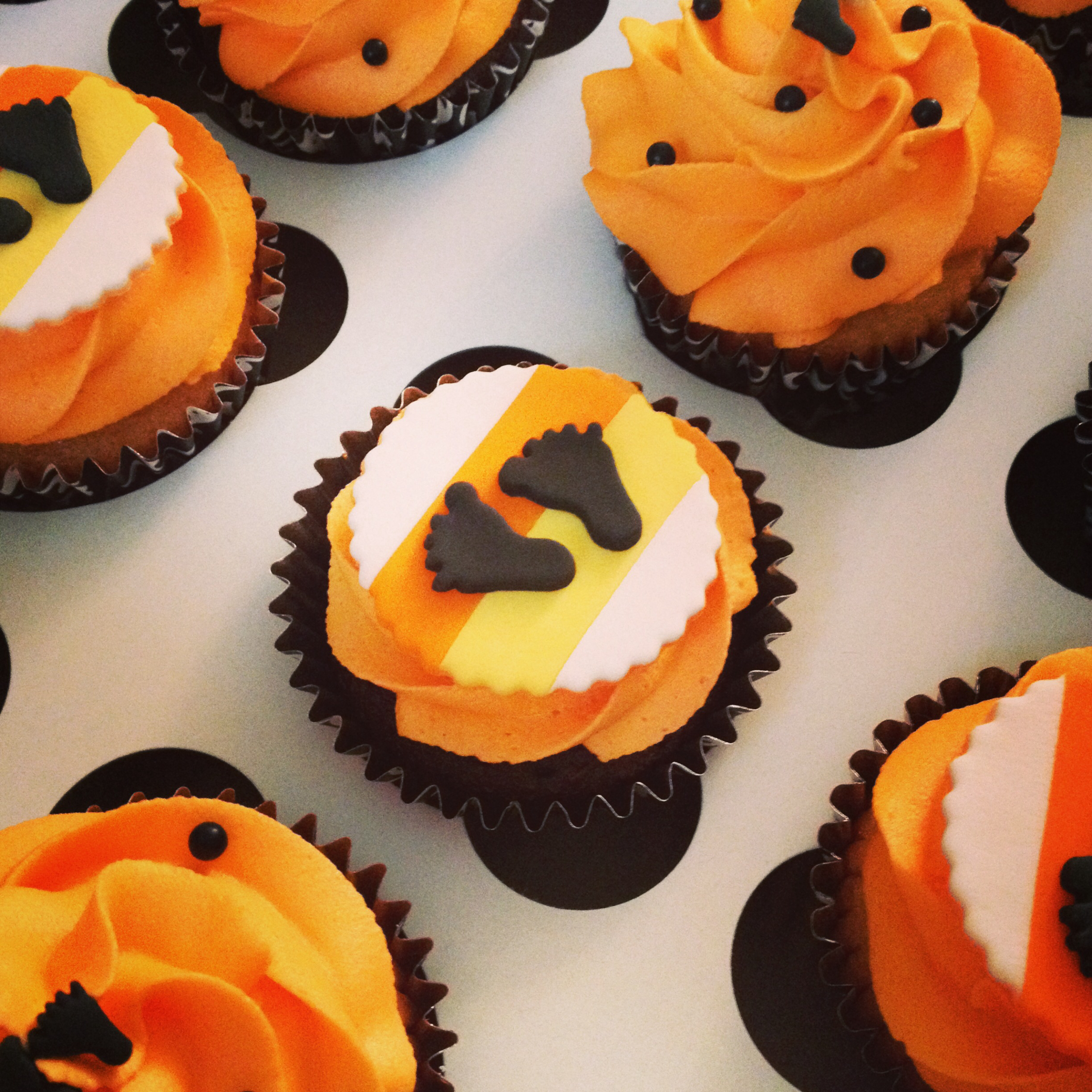 Halloween Baby Shower Cupcakes