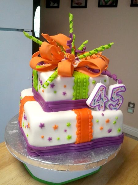 Happy 45th Birthday Cake