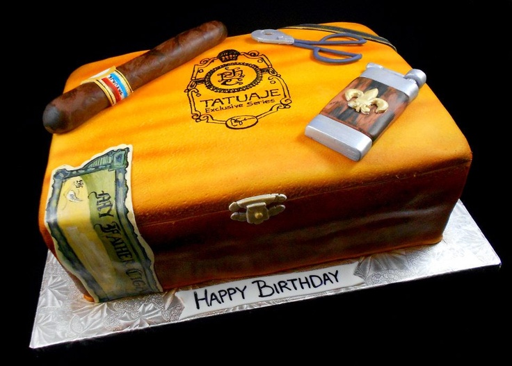 11 Photos of Cigar Box Birthday Cakes