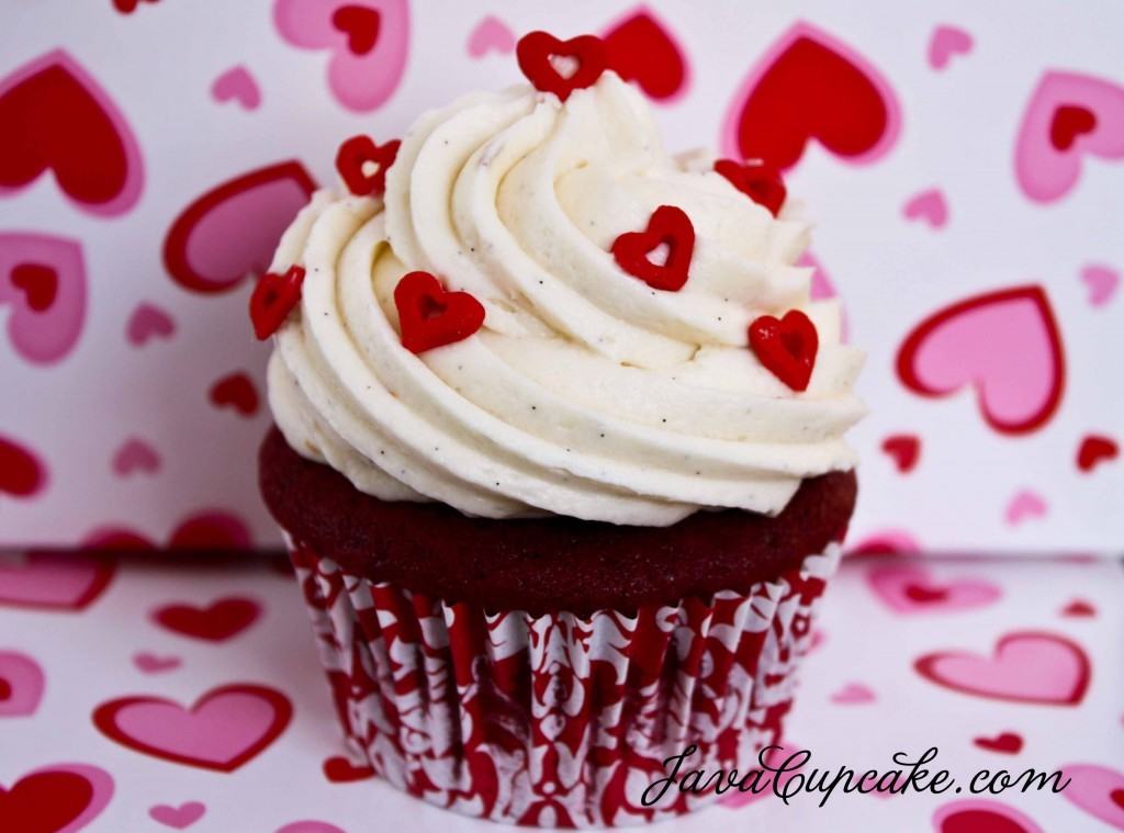 Happy Valentine's Day Red Velvet Cupcakes