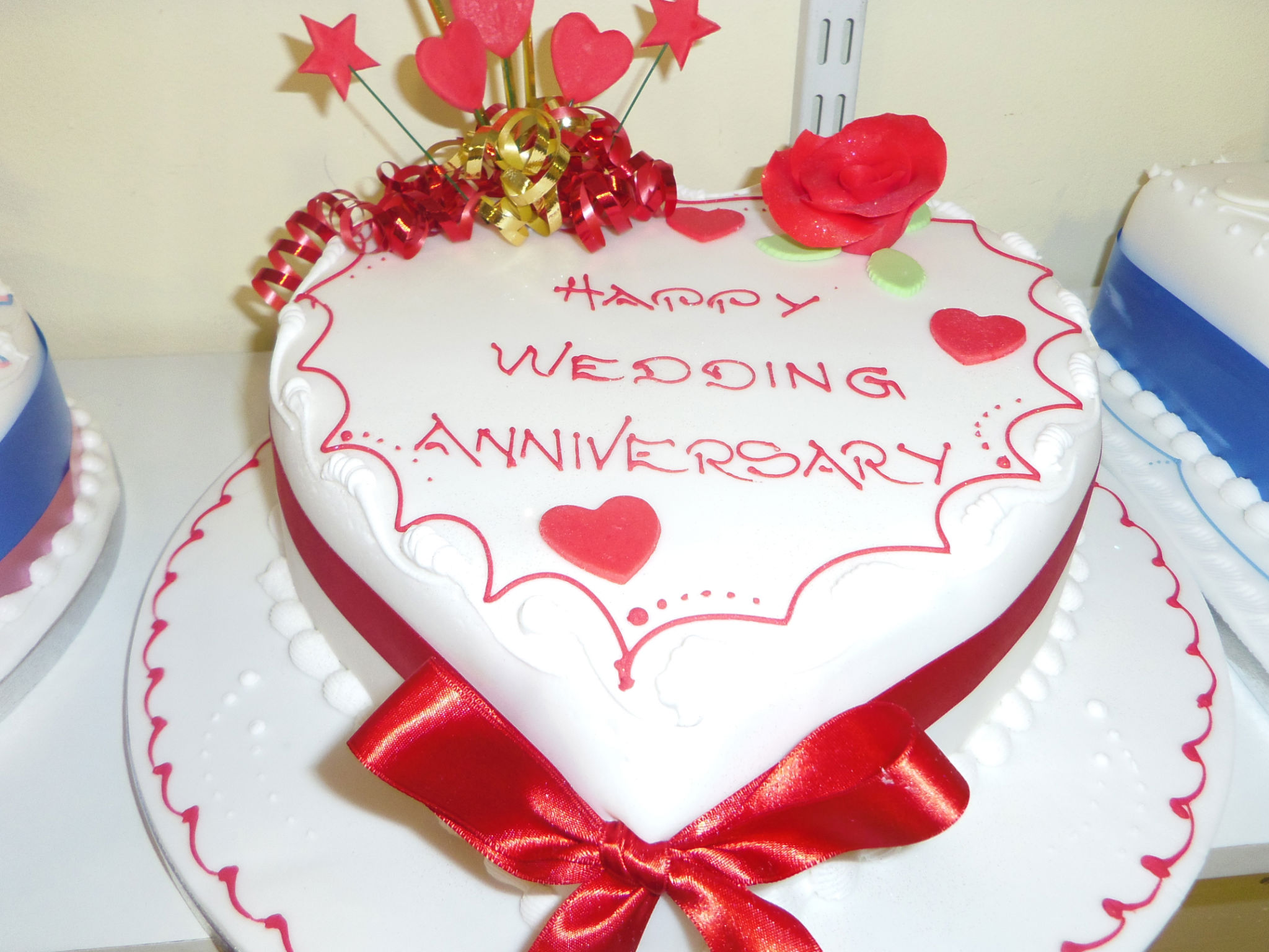 Happy Wedding Anniversary Cakes