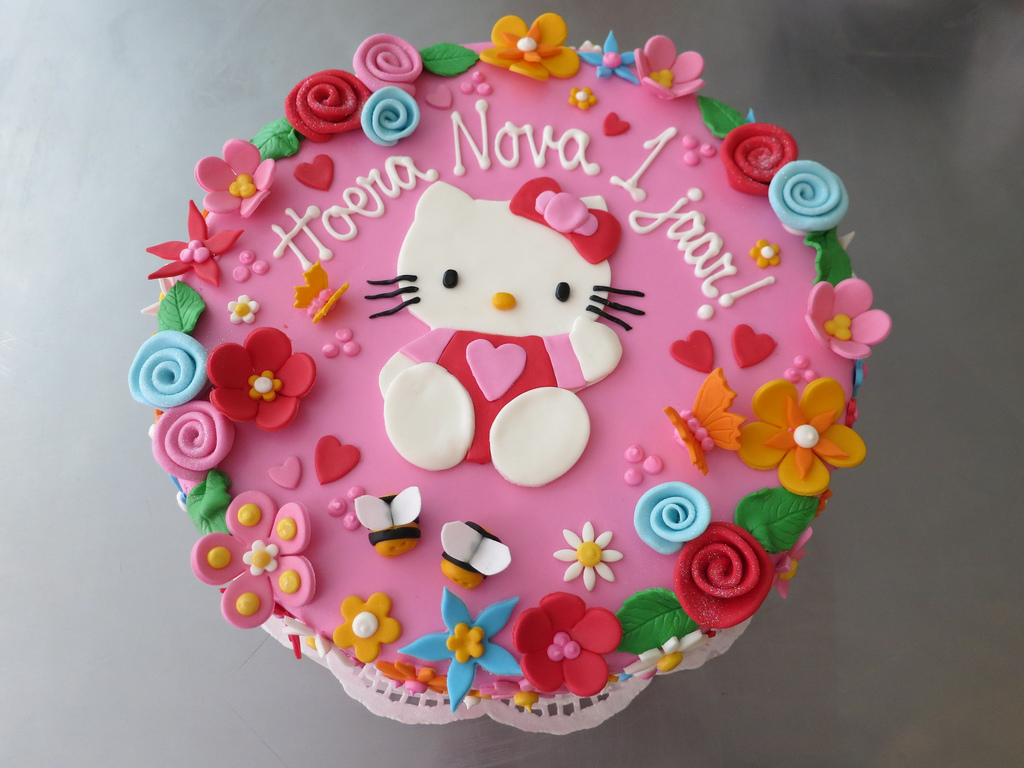 Hello Kitty Birthday Cake