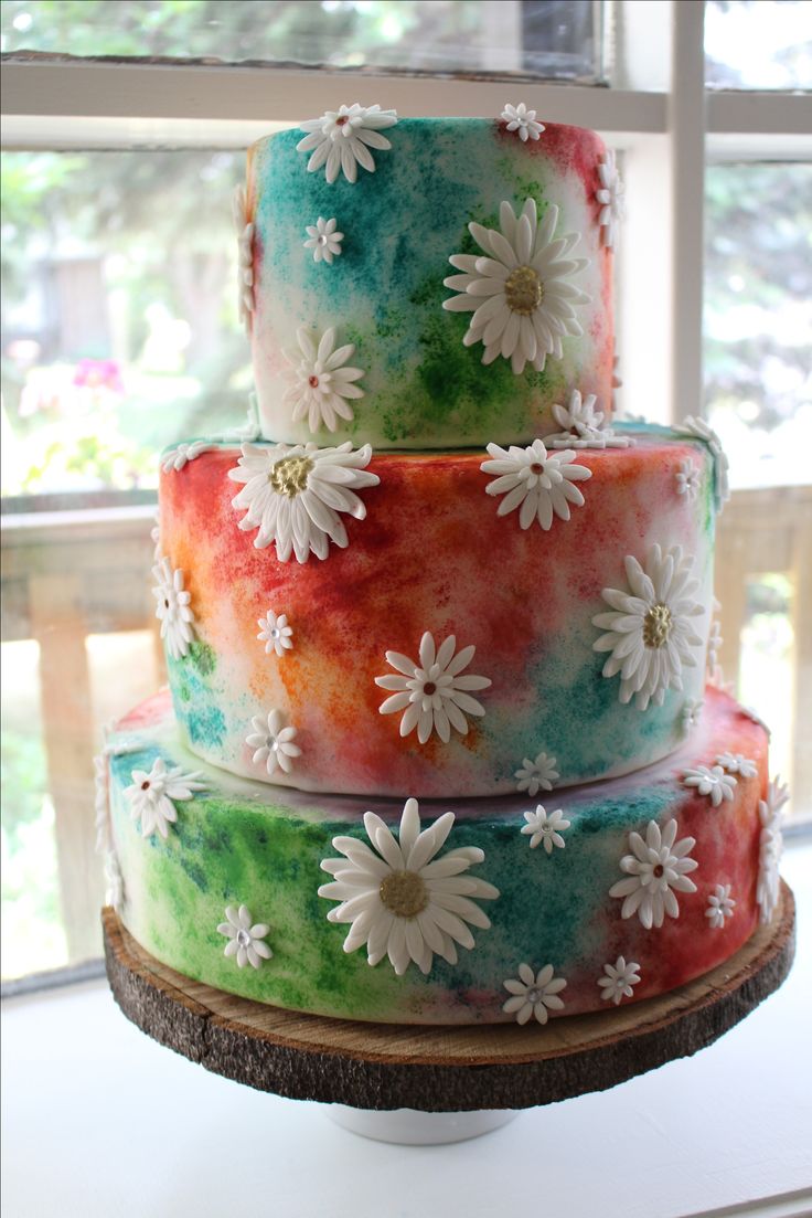 Hippie Wedding Cake