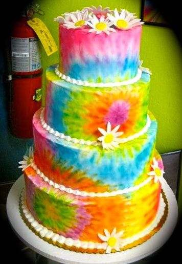 Hippie Wedding Cake