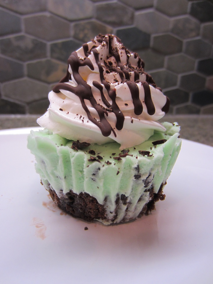 Ice Cream Brownie Bottom Cupcakes