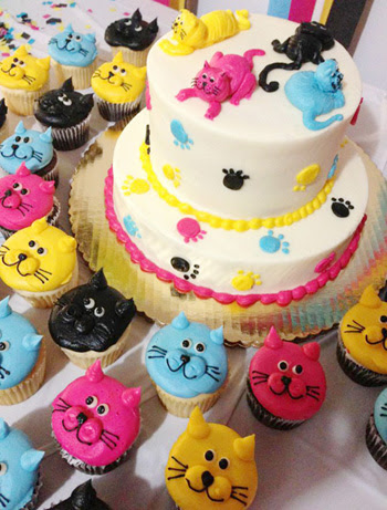 Kitty Cat Birthday Cake