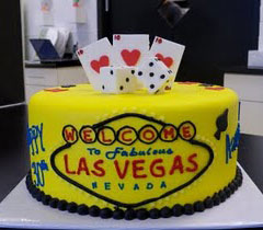 Las Vegas 30th Birthday Cake