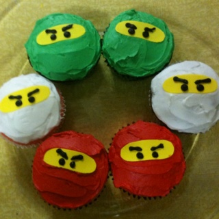 LEGO Ninjago Birthday Cupcakes