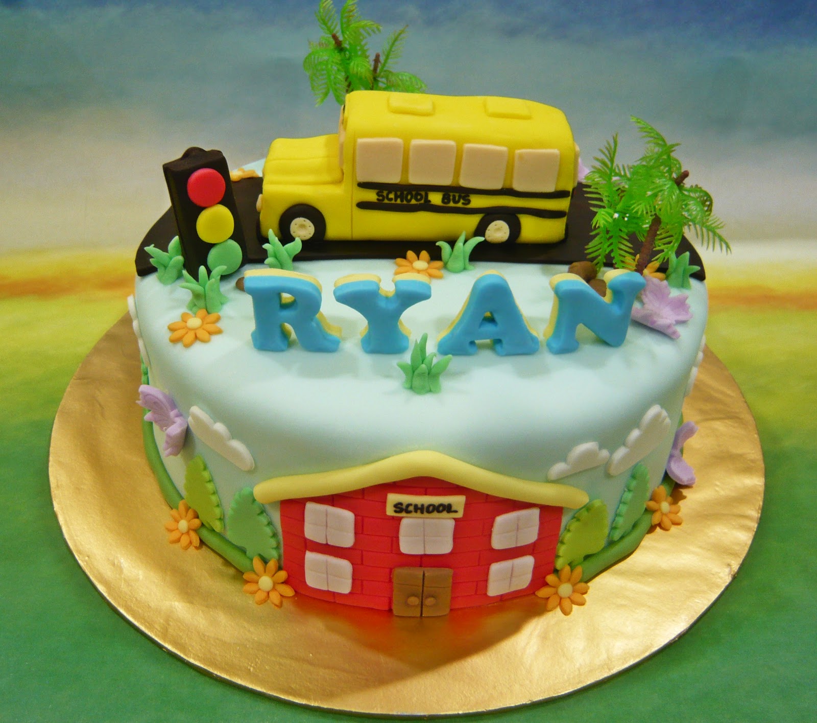 Magic School Bus Birthday Cake