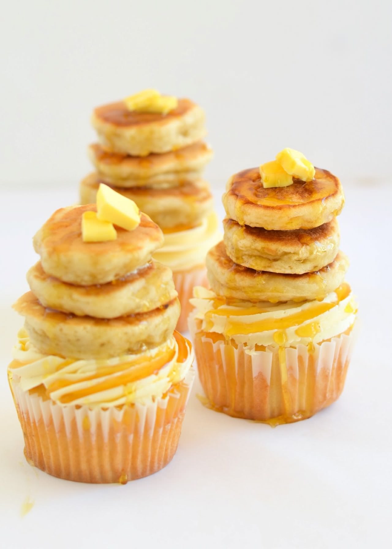 Maple Pecan Pancake Cupcakes