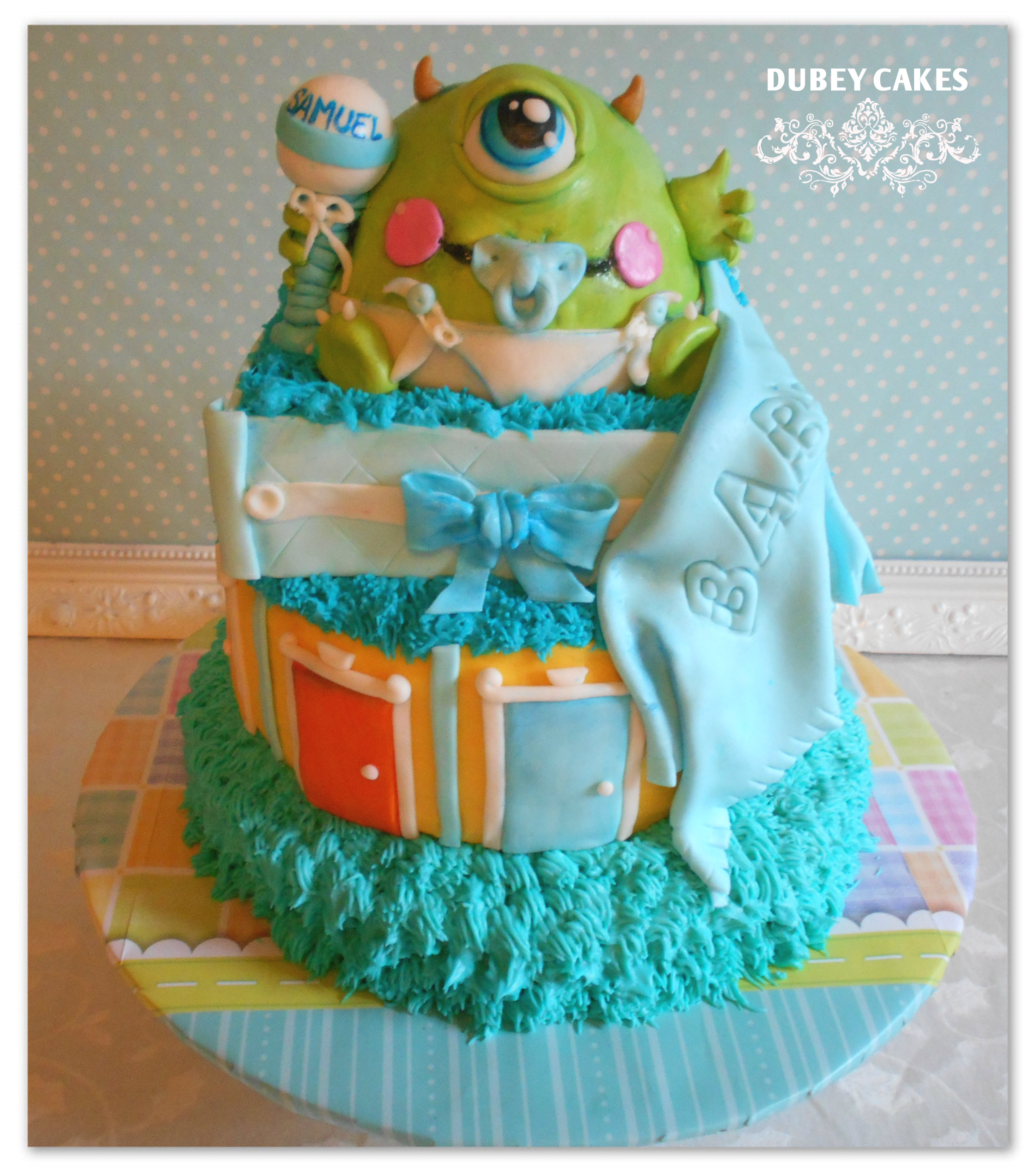 Monsters Inc Baby Shower Cake