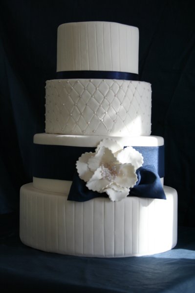 Navy Blue Wedding Cake