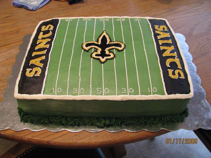 New Orleans Saints Birthday Cake