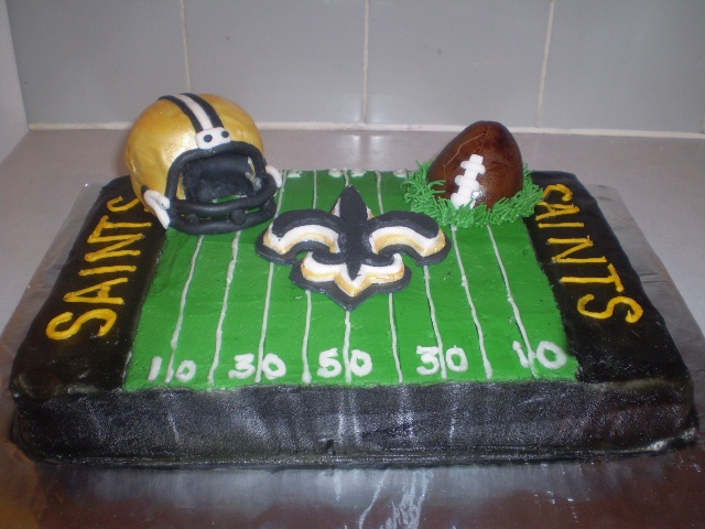 New Orleans Saints Cake