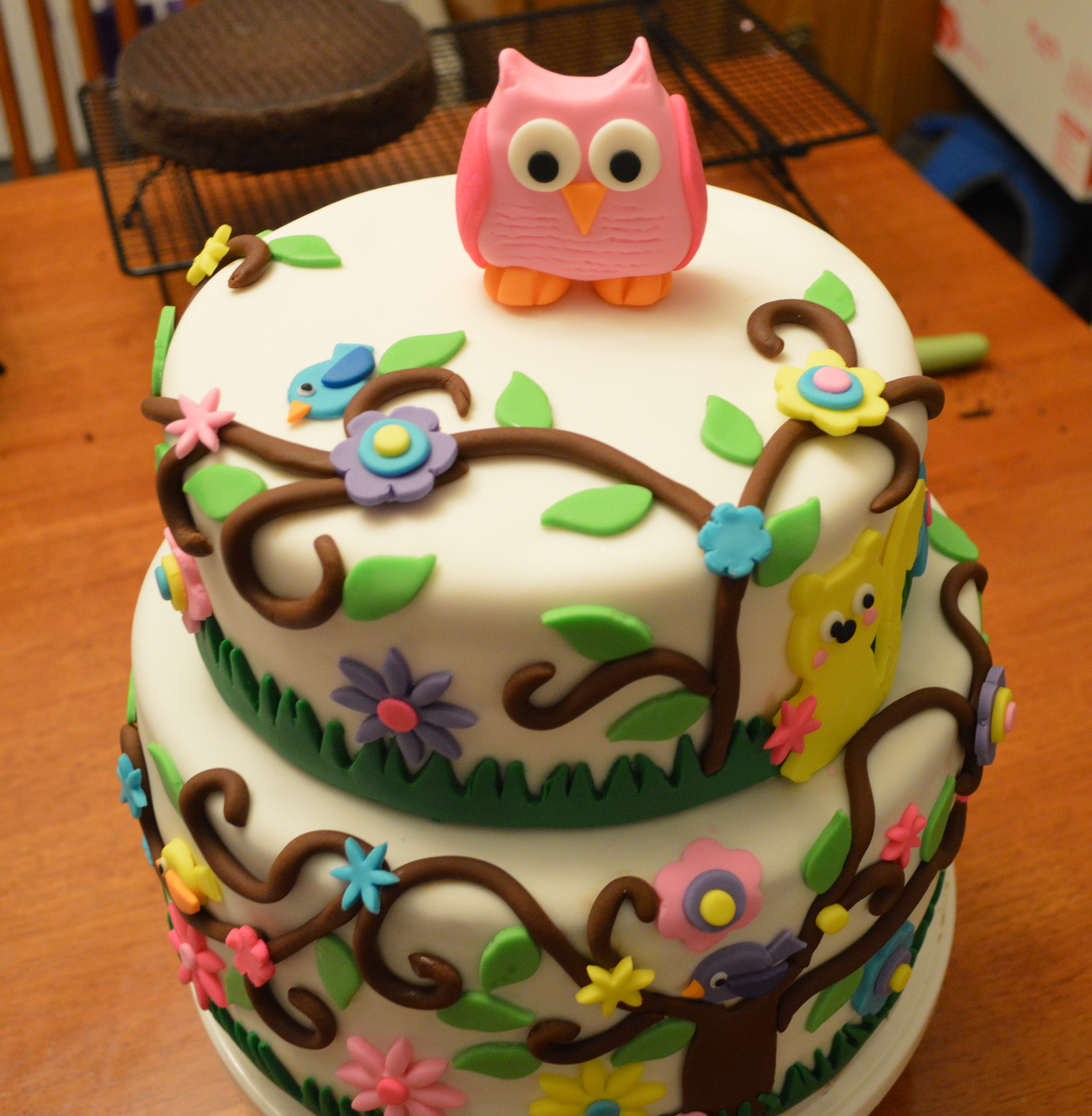 Owl Birthday Cake