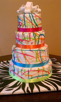 Paint Splatter Cake