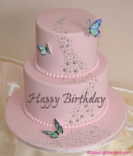 Pink Girl Birthday Cake