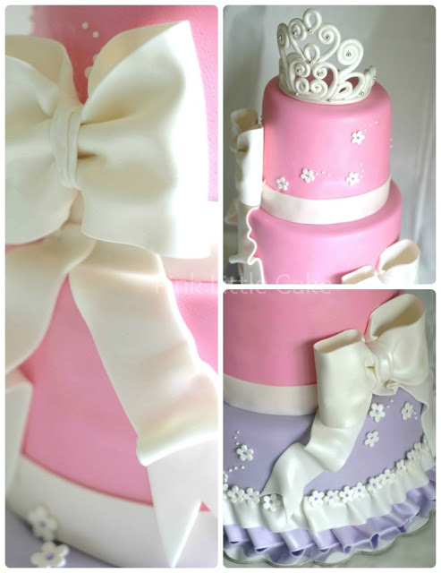 Pink Tiara Baby Shower Cake