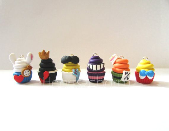 Polymer Clay Cupcake Charms