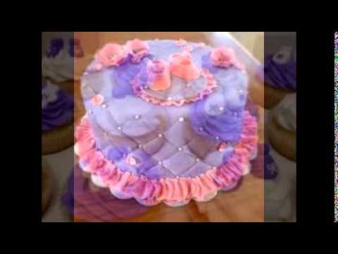 Purple Baby Shower Cake