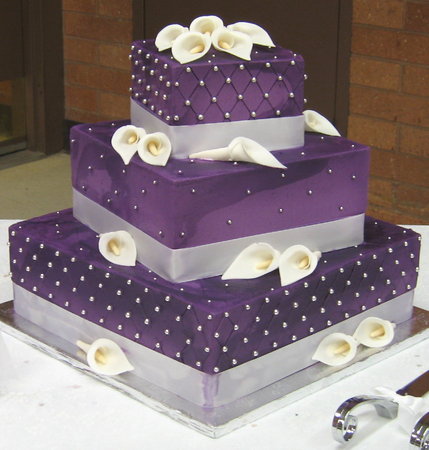 8 Photos of Cakes Pictures Square Purple