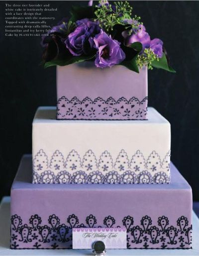 Purple Wedding Cake