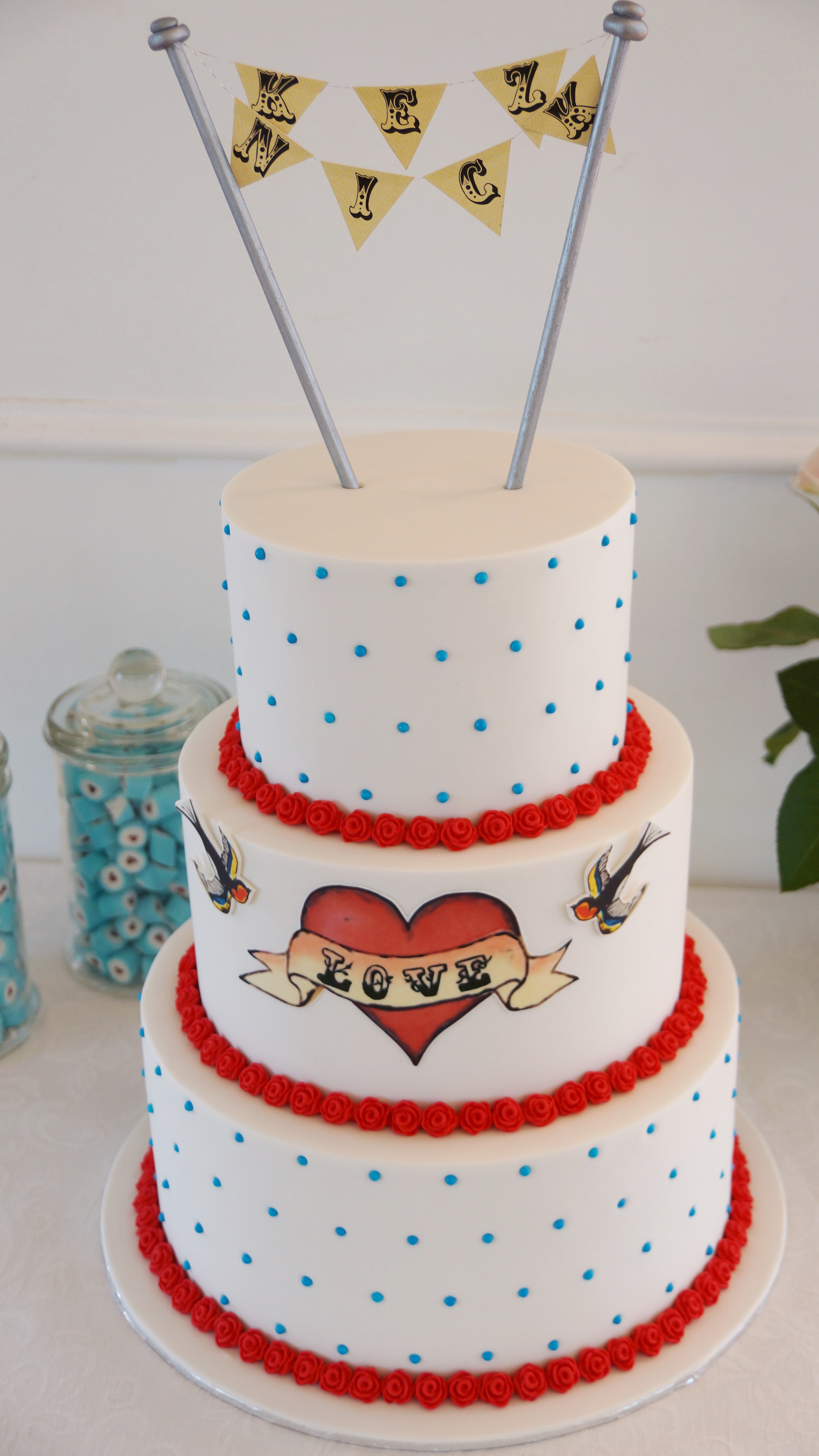 Rockabilly Wedding Cake