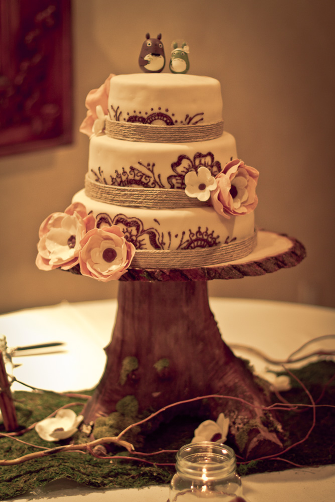 Rustic Wood Cake Stand Wedding