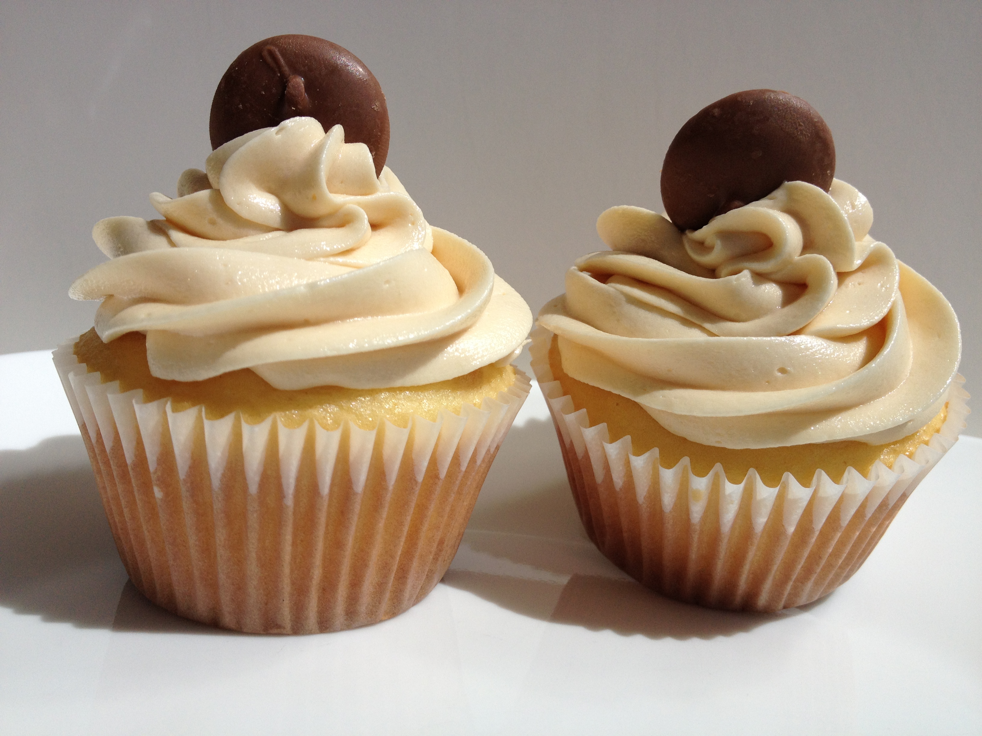 Salted Caramel Cupcakes with Buttercream Frosting