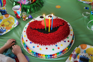 Sesame Street Elmo Birthday Cake