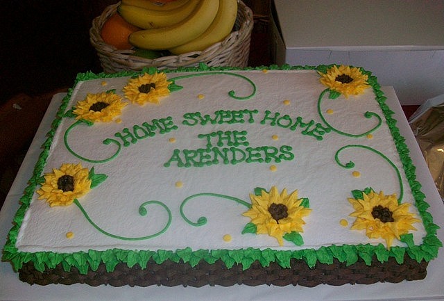 Sheet Cake with Sunflowers