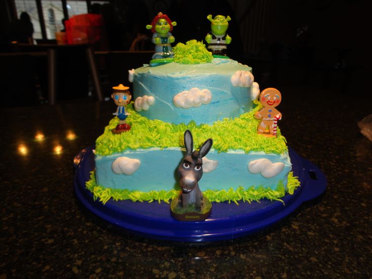 Shrek Birthday Cake