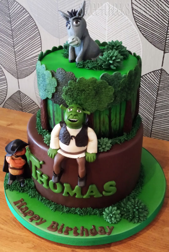 Shrek Birthday Cake