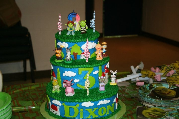 Shrek Birthday Cake