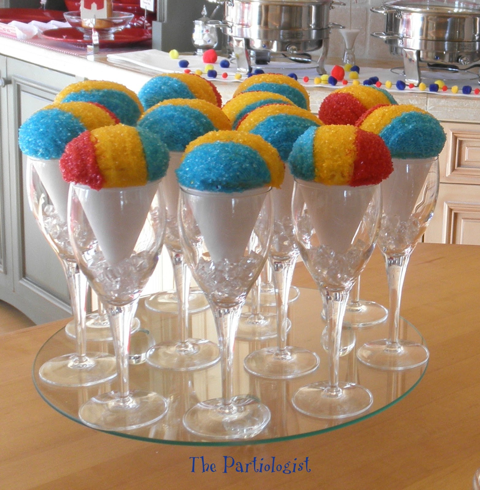 Snow Cone Cupcakes