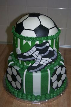 Soccer Fondant Cake