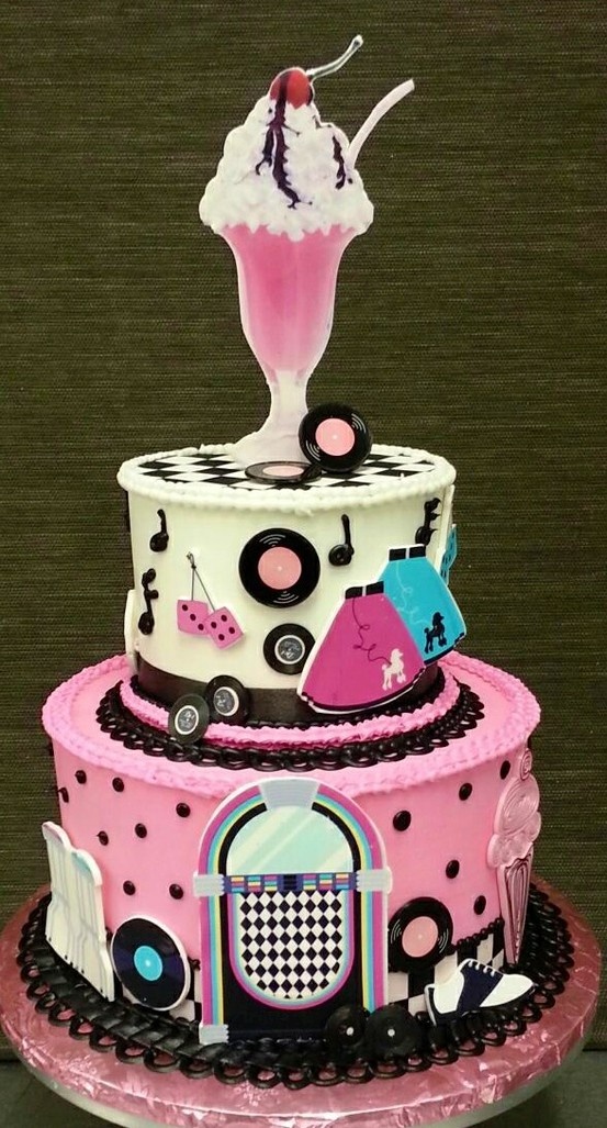 13 Photos of 50 S Birthday Cakes Pinterest