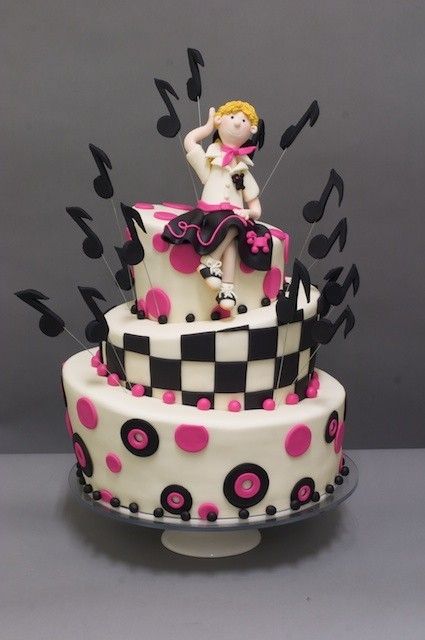 Sock Hop Party Cake