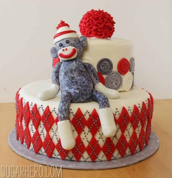 Sock Monkey Cake