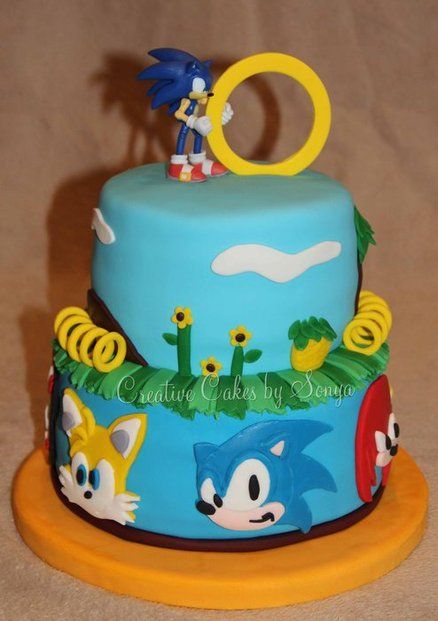 Sonic Birthday Cake