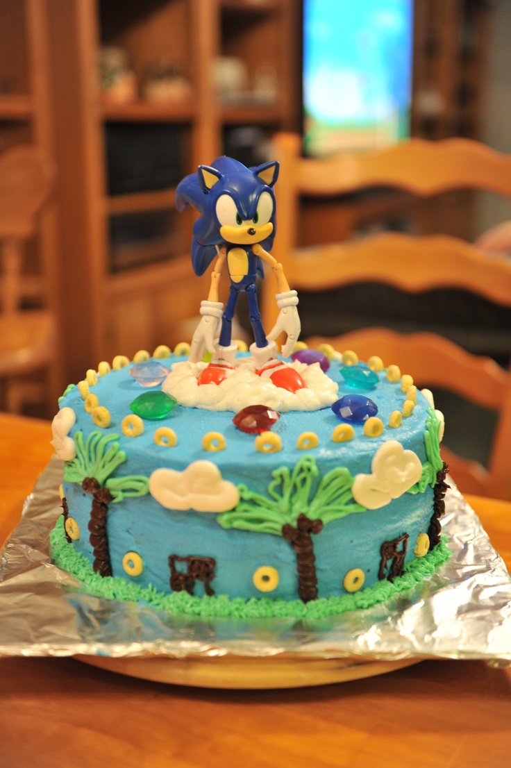 Sonic Birthday Cake