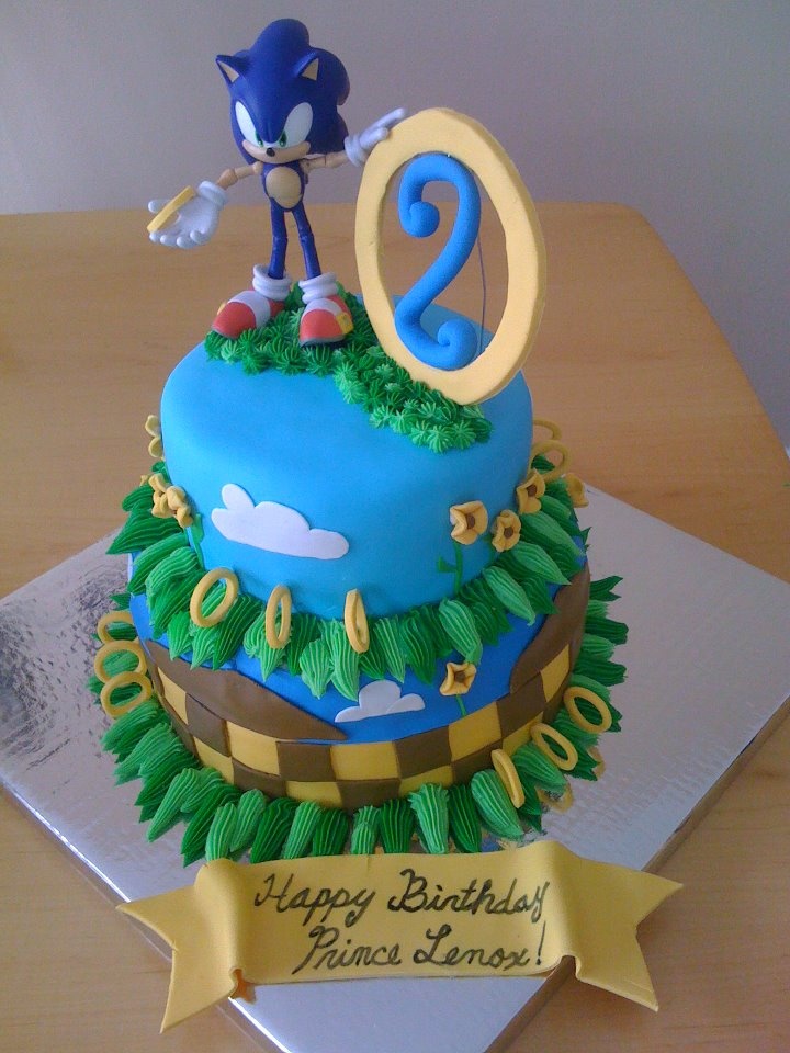 Sonic Hedgehog Birthday Cake