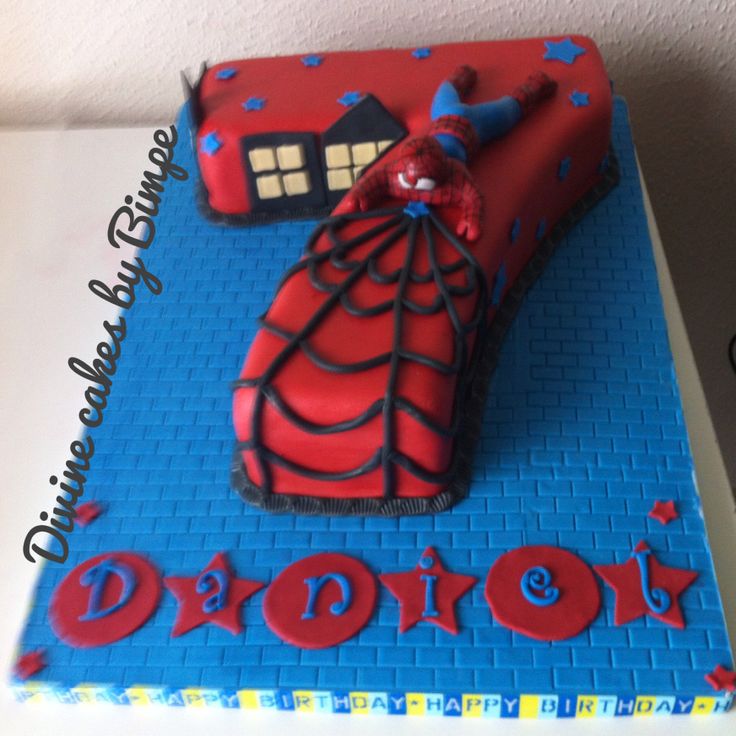 Spider-Man Birthday Cake Number 7