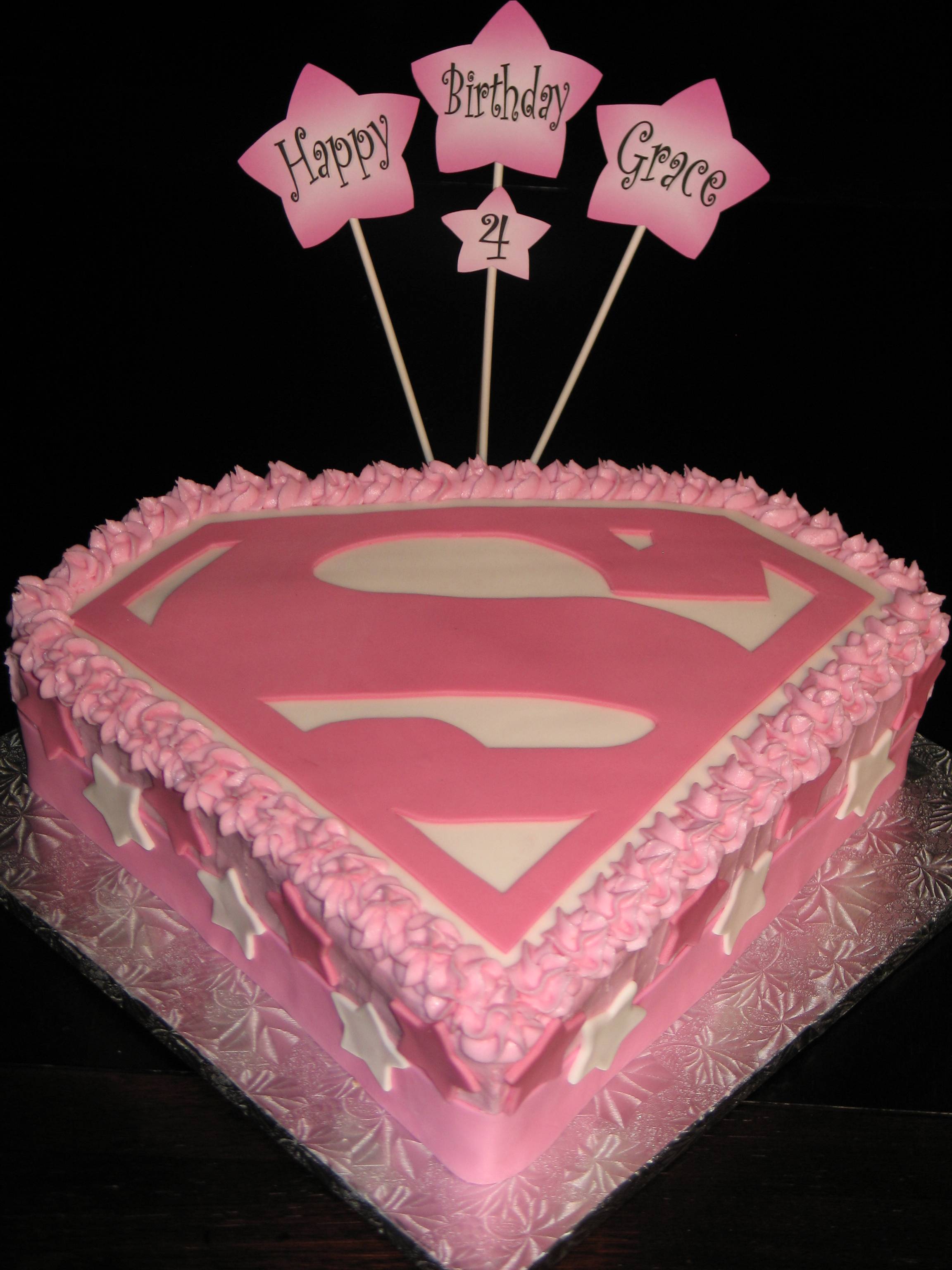 Supergirl Birthday Cakes