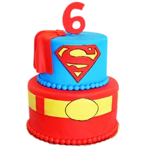 Superman Birthday Cake