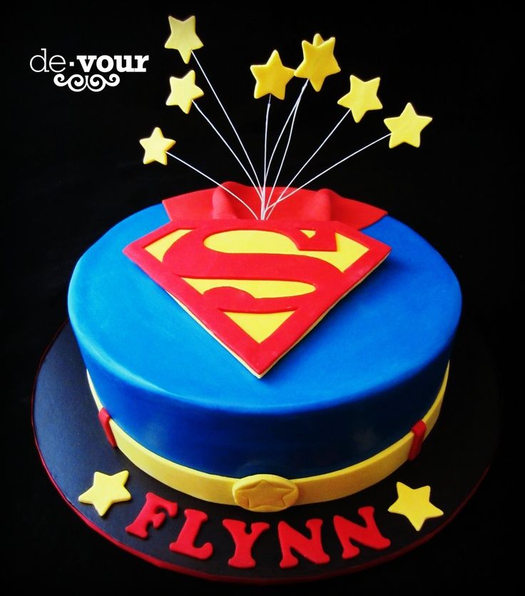 Superman Birthday Cake